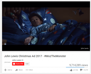 Advertising on YouTube - John Lewis Christmas Ad 2017
